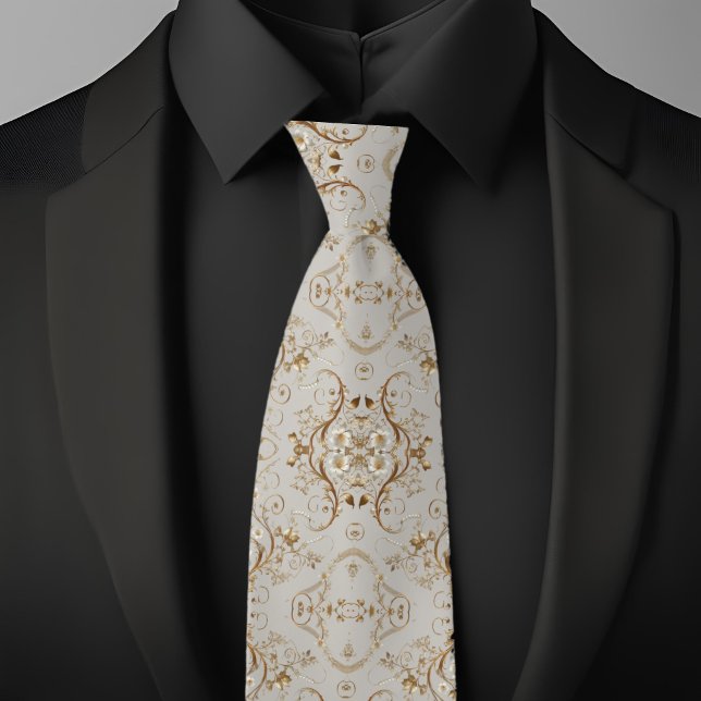 Cravate Motif floral minimaliste  (Créateur téléchargé)