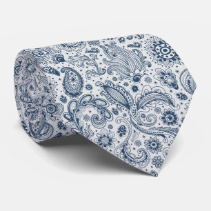 Cravate Motif floral paisley batik de style boho