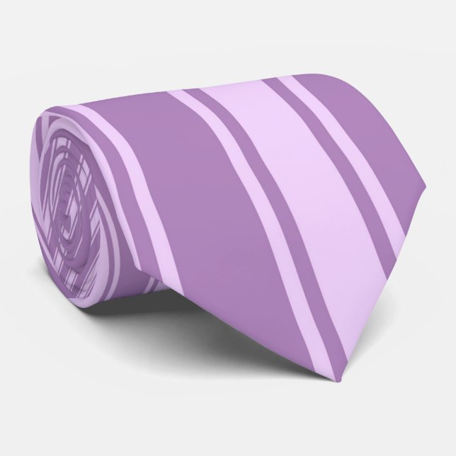 Cravate Motif fou de violet africain (Roulé)