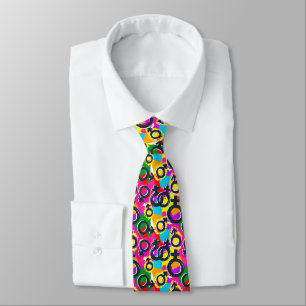 Cravate Motif Gay pride de Neon