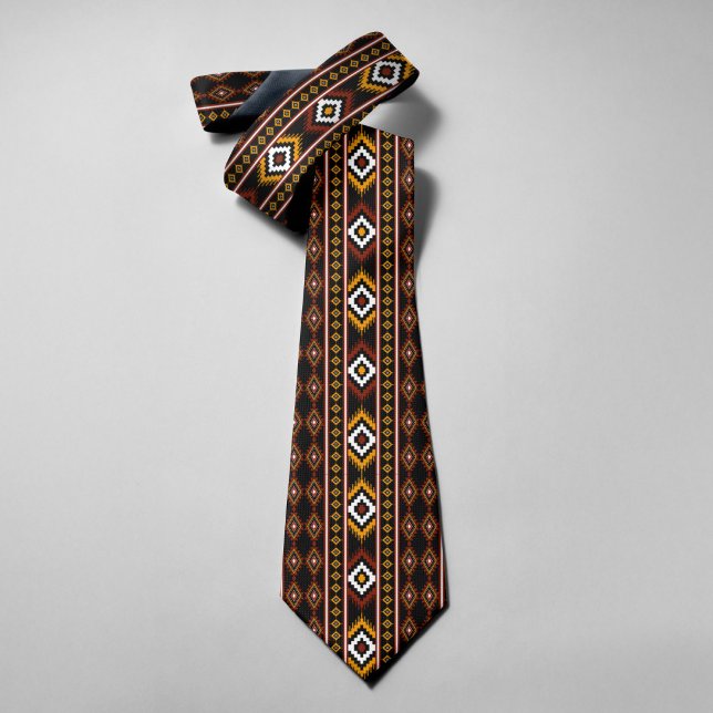 Cravate Motif géométrique amérindien (Créateur téléchargé)