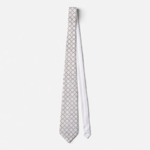 Cravate Motif géométrique beige islamique