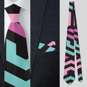 Cravate Motif géométrique Hexagon