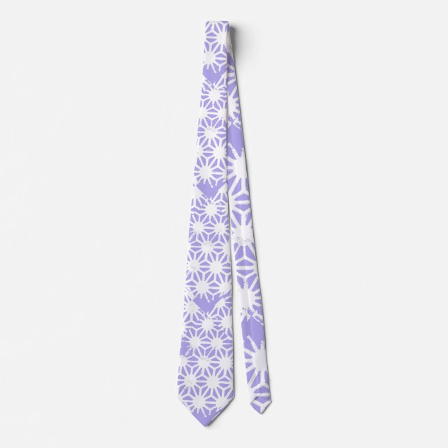 Cravate Motif géométrique Lavender (Devant)