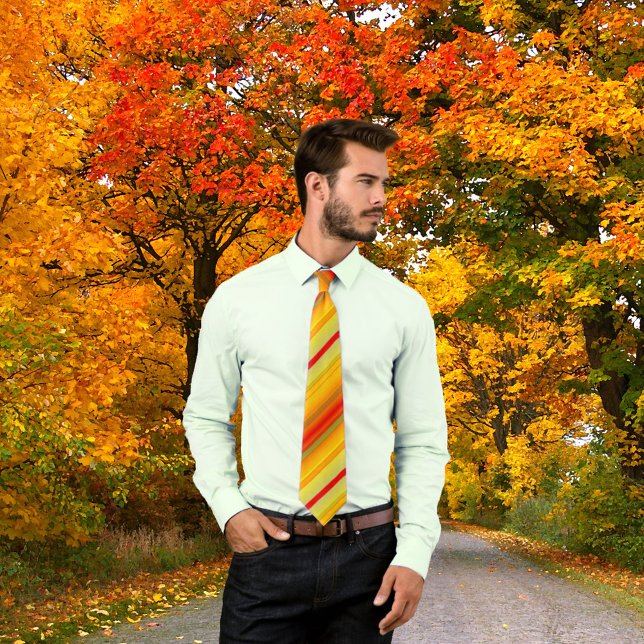 Cravate Motif géométrique rayée colorée (Créateur téléchargé)