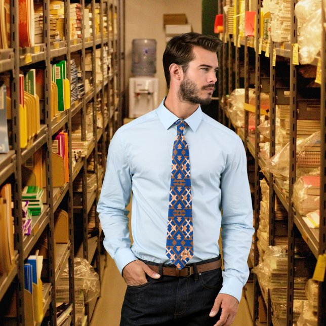 Cravate Motif géométrique Tribal Aztec (Créateur téléchargé)