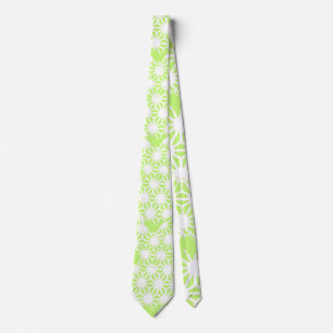 Cravate Motif géométrique vert cime
