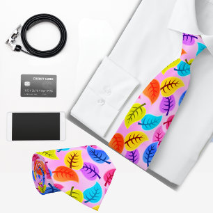 Cravate Motif hawaïen rose