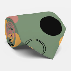 Cravate motif homme design Abstrait vert design