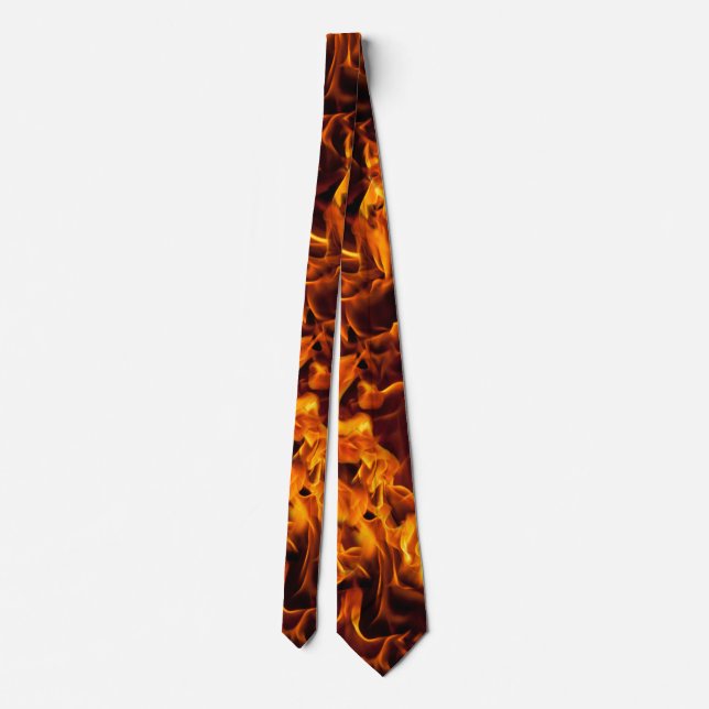 Cravate Motif incendie et flamme (Dos)