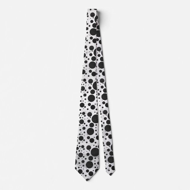 Cravate Motif Kohl Black Polka (Devant)