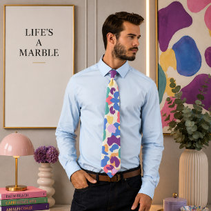 Cravate Motif léopard coloré