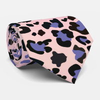 Motif léopard rose et bleu