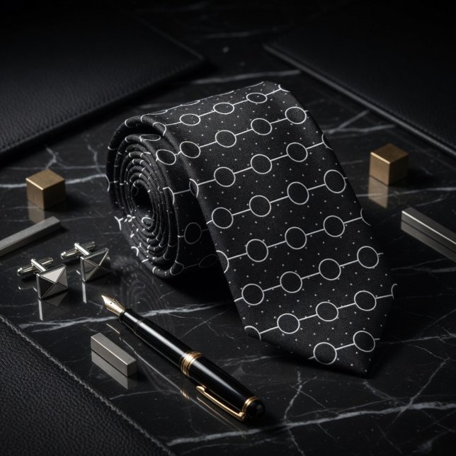 Cravate Motif micro pois grille ombrée (Créateur téléchargé)