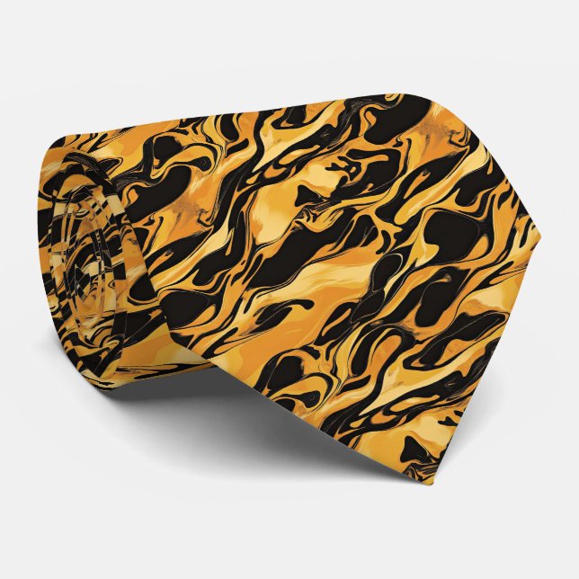 Cravate Motif mignon de coquille de tortue  (Roulé)