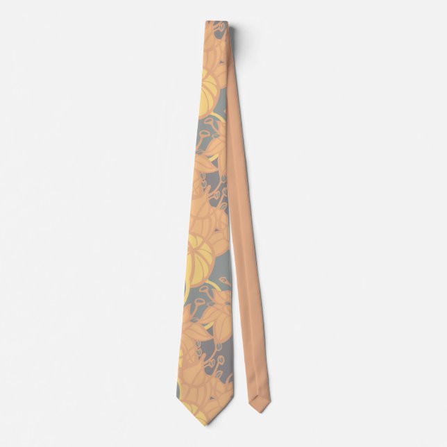Cravate Motif moderne Bud & Flower Bold (Devant)