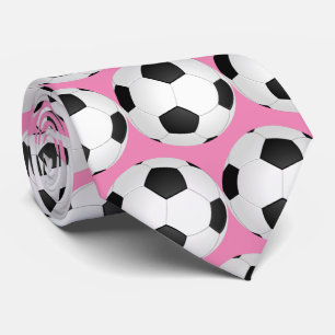 Cravate motif moderne de ballon de football pour elle