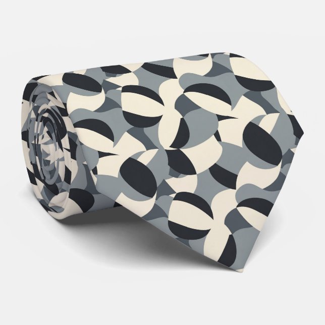 Cravate Motif moderne de carreaux cool (Roulé)