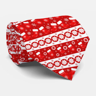 Cravate Motif moderne de Noël Mittens & Stockings