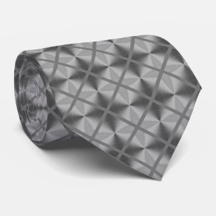 Cravate Motif moderne Silver Grey