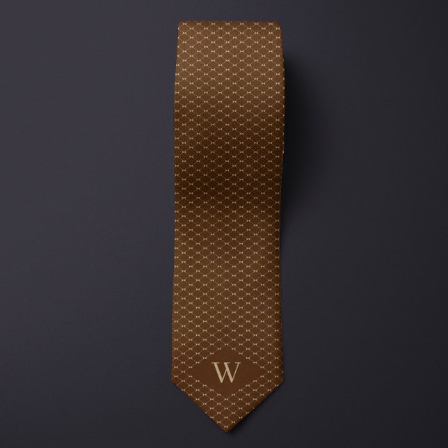 Cravate Motif Monogram Gold Chain Link (Créateur téléchargé)
