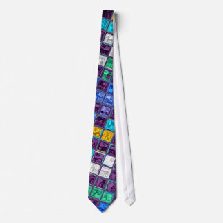 Cravate Motif mosaïque en verre tendu #5