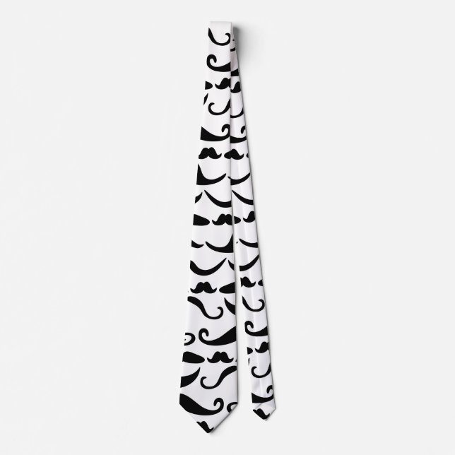 Cravate Motif Moustache (Devant)