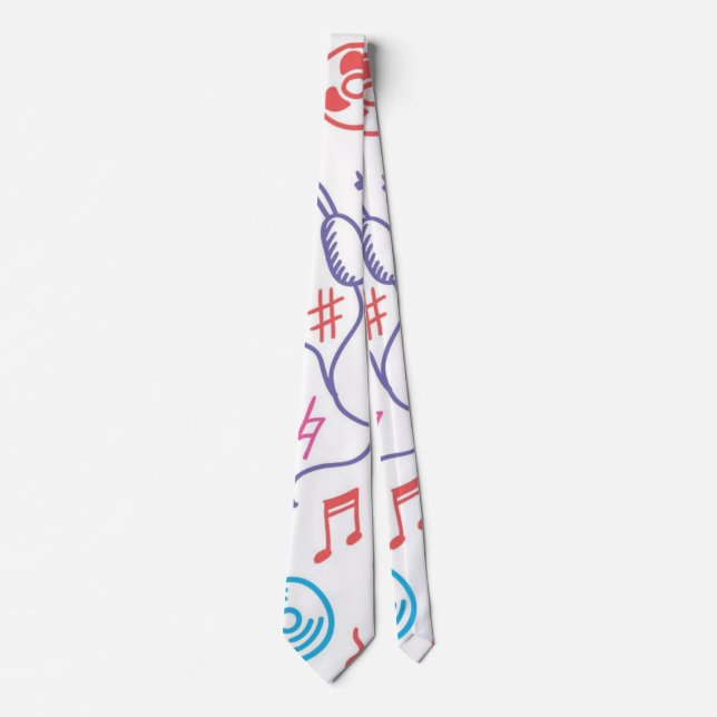 Cravate Motif musical (Devant)