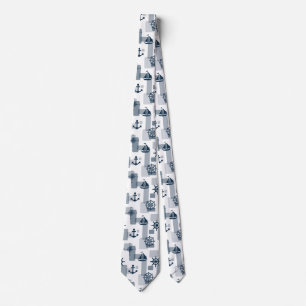 Cravate Motif nautique