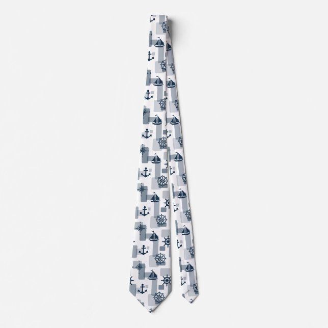 Cravate Motif nautique (Devant)