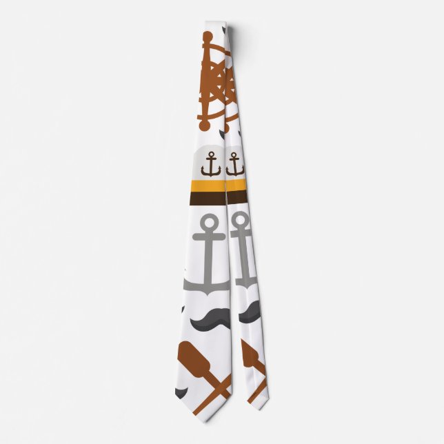Cravate Motif nautique (Devant)