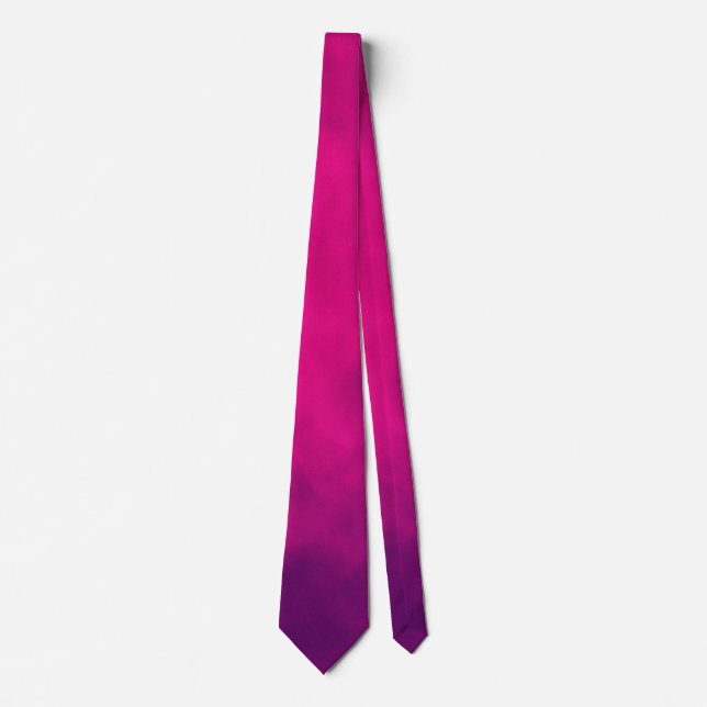 Cravate Motif Neon Pink - Personnalisable (Devant)