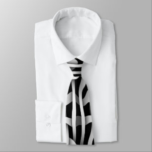 Cravate Motif noir et blanc