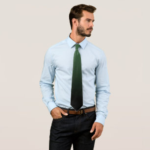 Cravate Motif ombré vert chasseur et noir