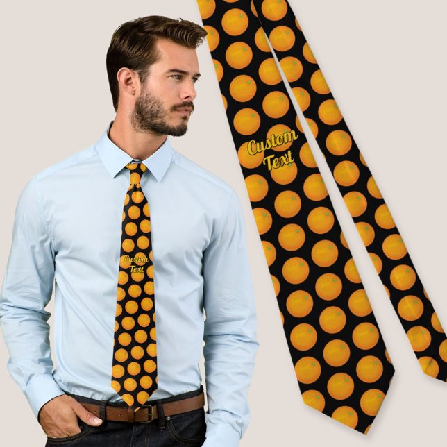 Cravate Motif Orange (Créateur téléchargé)
