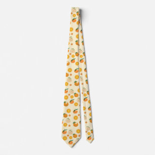 Cravate Motif Oranges