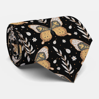 Cravate Motif papillon de mite mystique