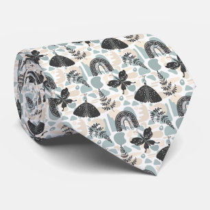 Cravate Motif papillon de mite mystique