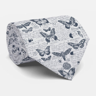 Cravate Motif papillon de mite mystique
