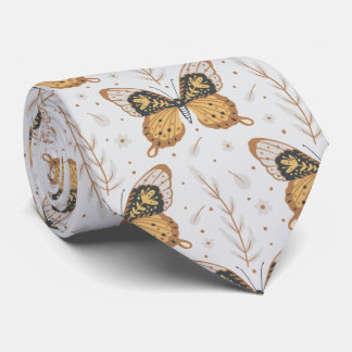 Cravate Motif papillon de mite mystique