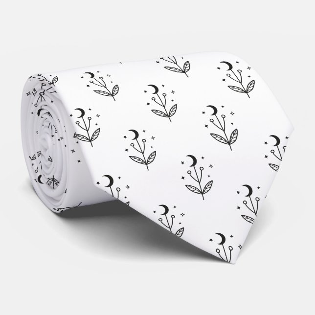 Cravate Motif Papillon de Nuit (Roulé)
