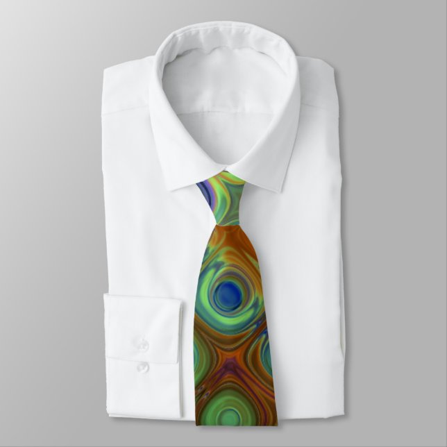 Cravate Motif Peacock (Attaché)