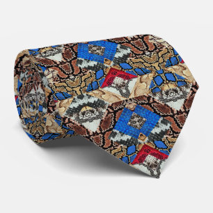Cravate Motif Peau de Serpent