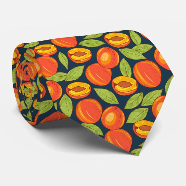 Cravate Motif pêche d'été (Roulé)
