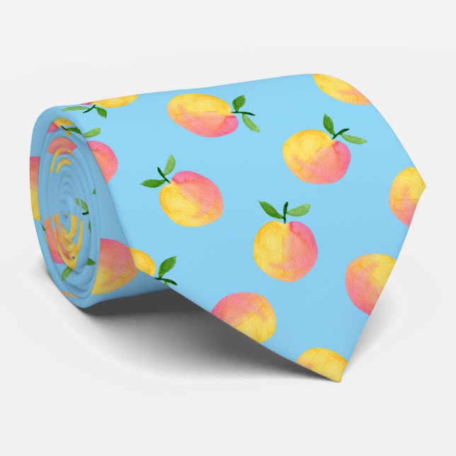 Cravate Motif pêche d'été (Roulé)