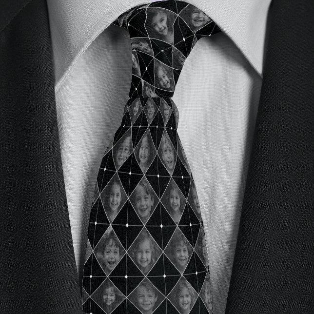 Cravate Motif personnalisé famille 16 photos (Créateur téléchargé)