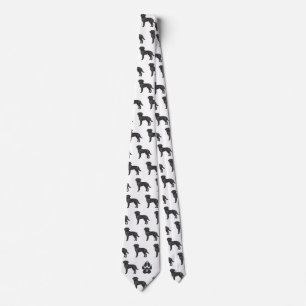 Cravate Motif personnalisé monogramme Labrador Retriever n