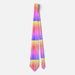Cravate motif rayé arc-en-ciel