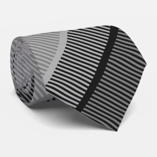 Cravate Motif rayé noir et blanc
