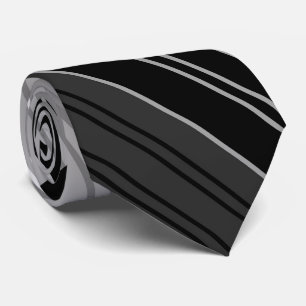 Cravate Motif rayé noir et blanc